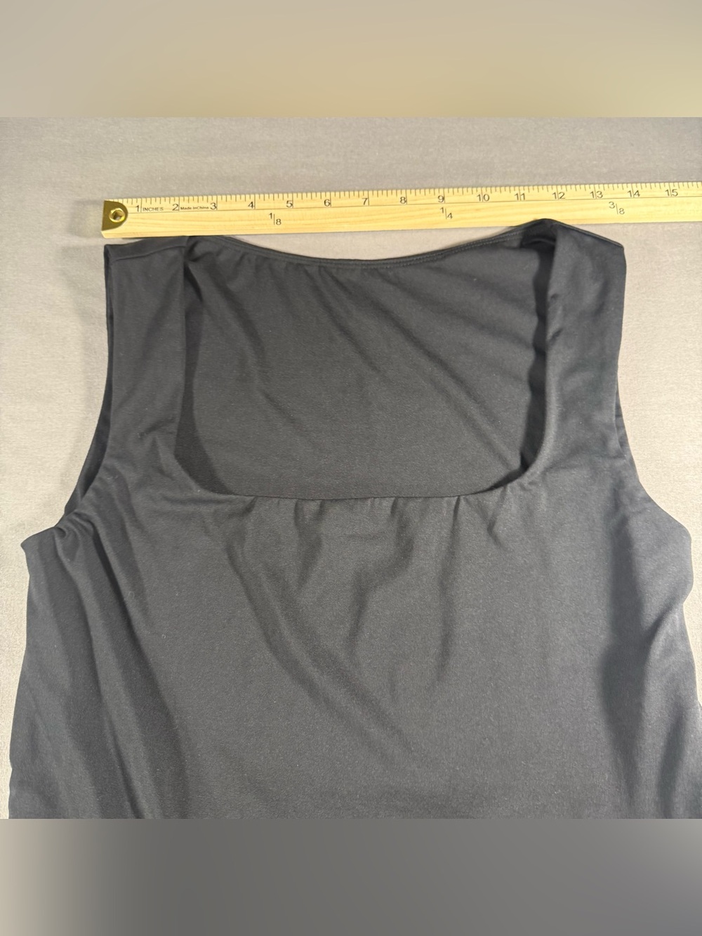 Little Black Square Neck Sleeveless Fit-and-Flare Dress Size M - Picture 4 of 14